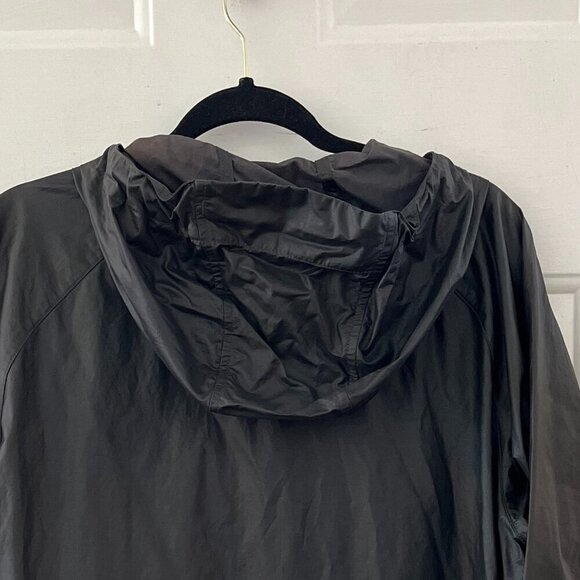 Merrell Men's Black Packable 1/2 Zip Pull-Over Security Zipper Rain Jacket Sz Lr - Picture 4 of 10